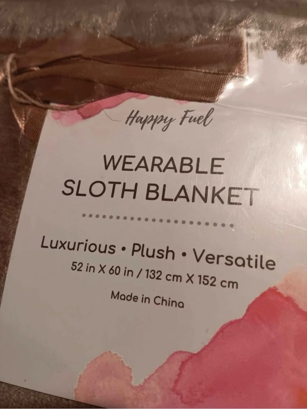 Sloth Hooded Plush Blanket